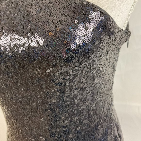 Lovers & Friends One-Shoulder Top M Black Sequins Long Sleeve New NWT - Picture 5 of 12